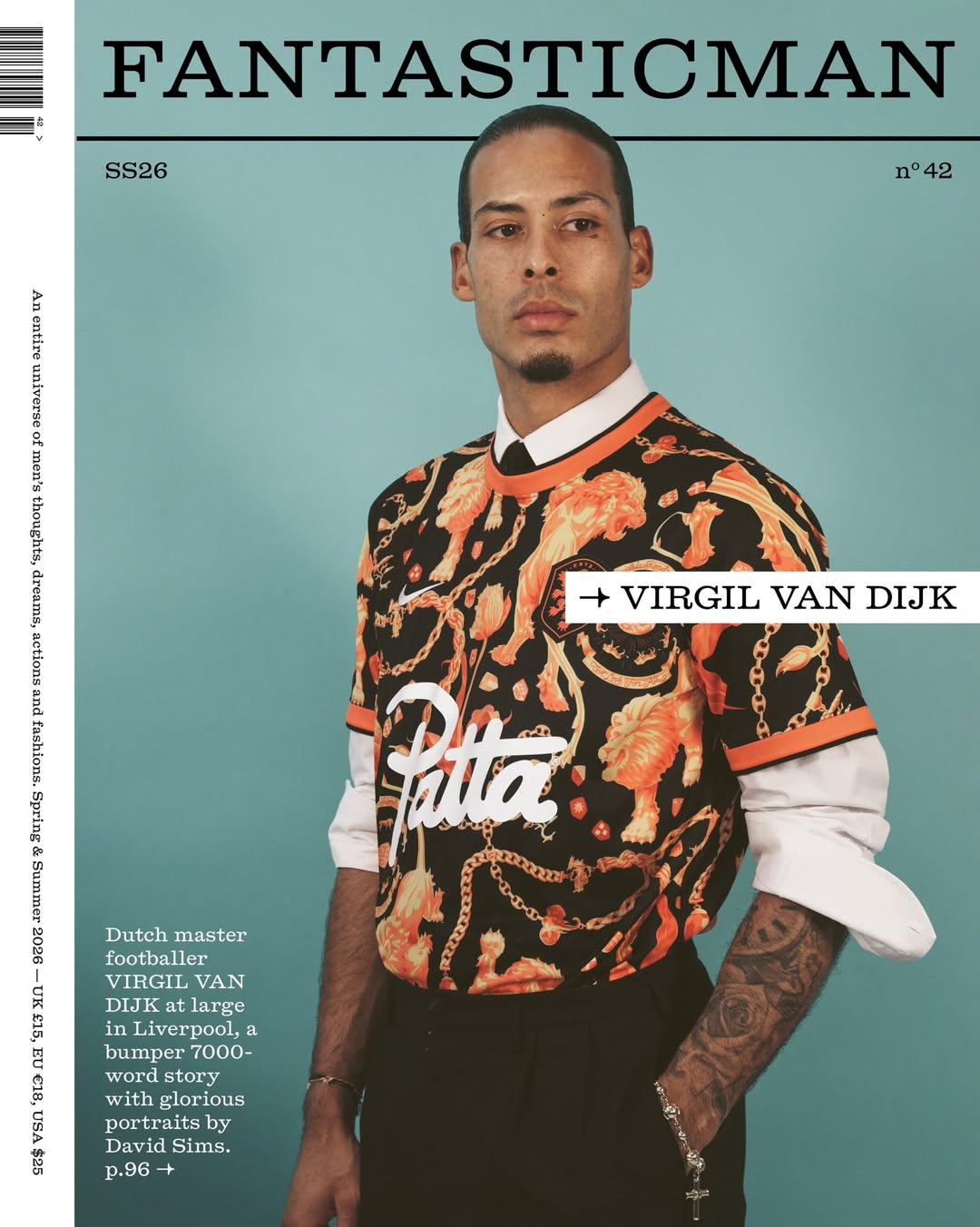 Virgil van Dijk for Fantastic Man
