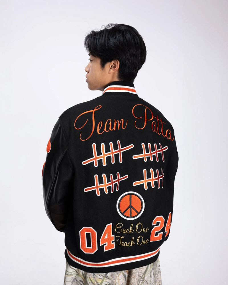 Patta 20th Anniversary Varsity Jacket (Black) - Patta