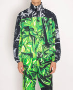 Patta x Bodil Ouedraogo Panelled Tracksuit (Green AOP/Grey AOP) Patta