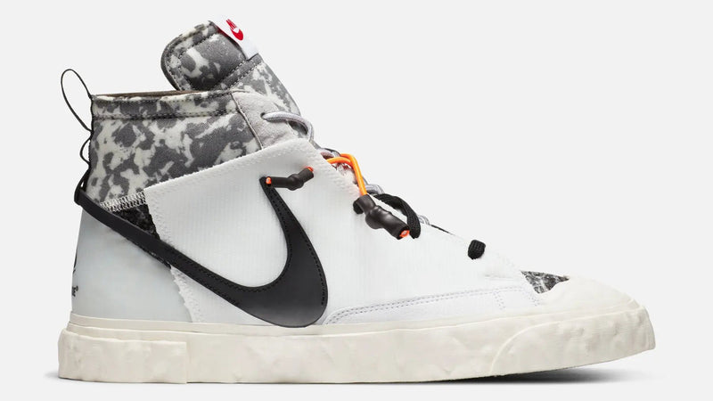 Nike X Readymade Blazer Mid (White/Black-Pure Platinum-Total Orange) - Patta