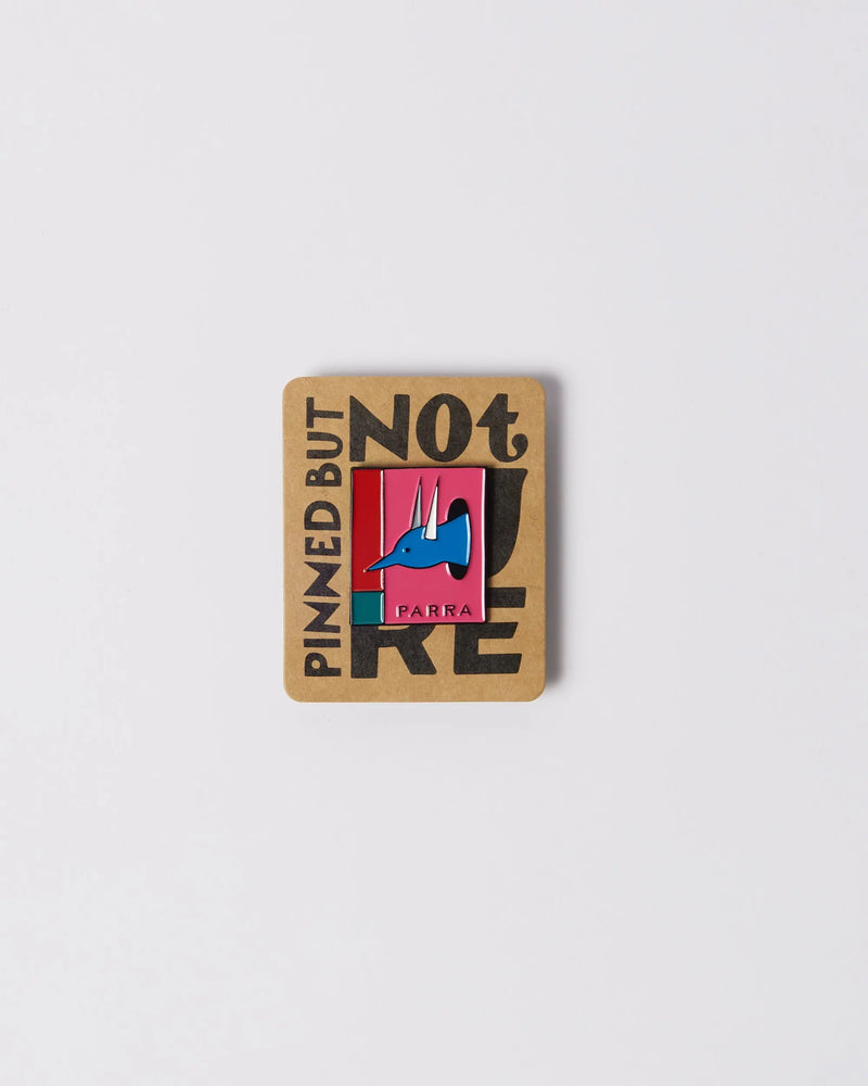 By Parra The hunted enamel pin (Pink) By Parra