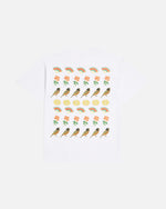 White Patta Surinemoji T-Shirt with screen printed Surinemoji artwork