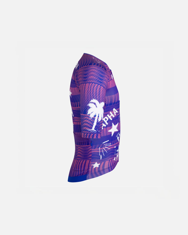 Patta x Rapha Men's Pro Team Aero Jersey (Flamingo Pink/Royal Blue)