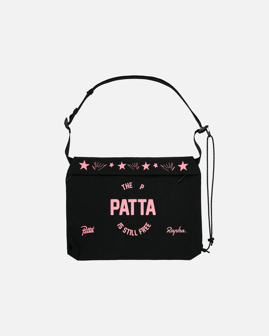 Patta x Rapha Tech Musette (Black/Pink)