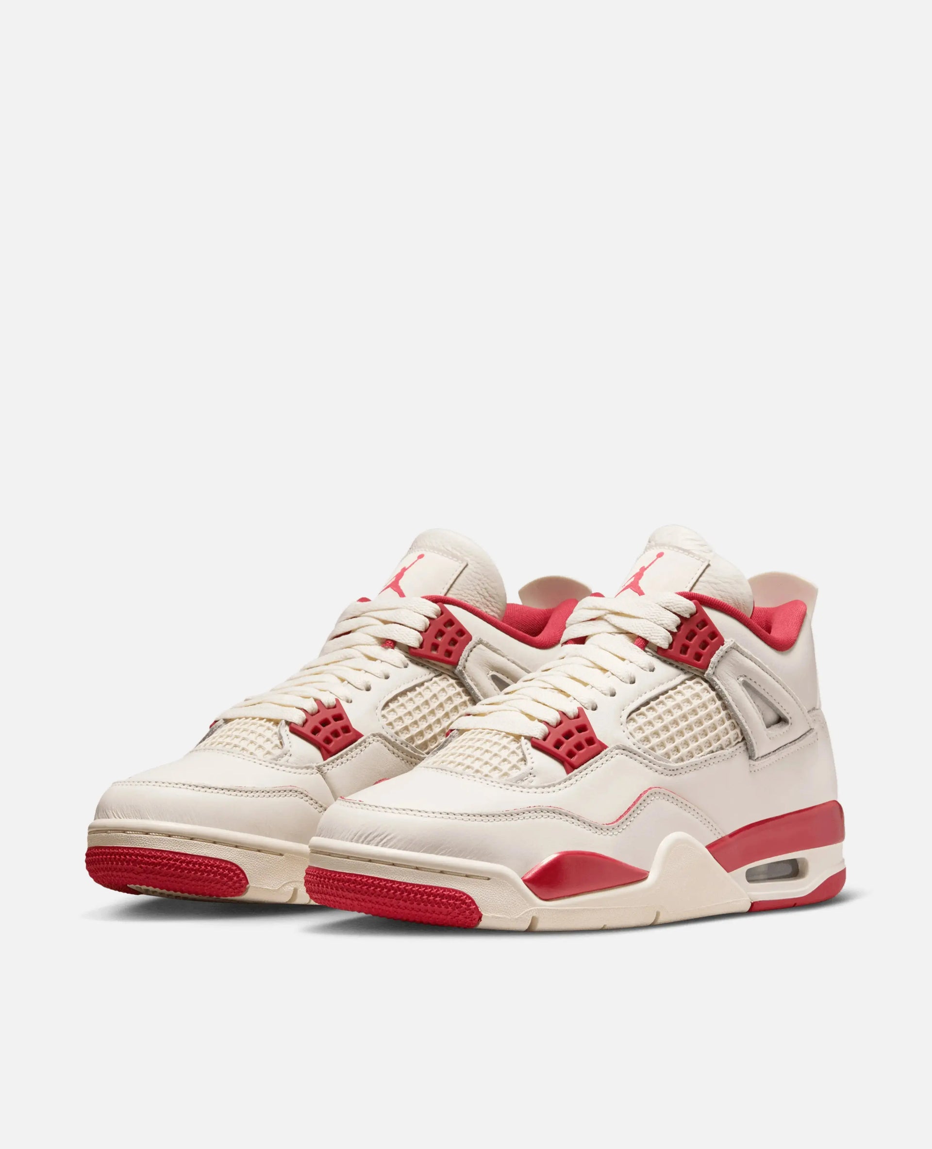 Air Jordan 4 Retro (WMNS) "Valentine's Day" (Pale Ivory/Sierra Red-Tough Red) Jordan