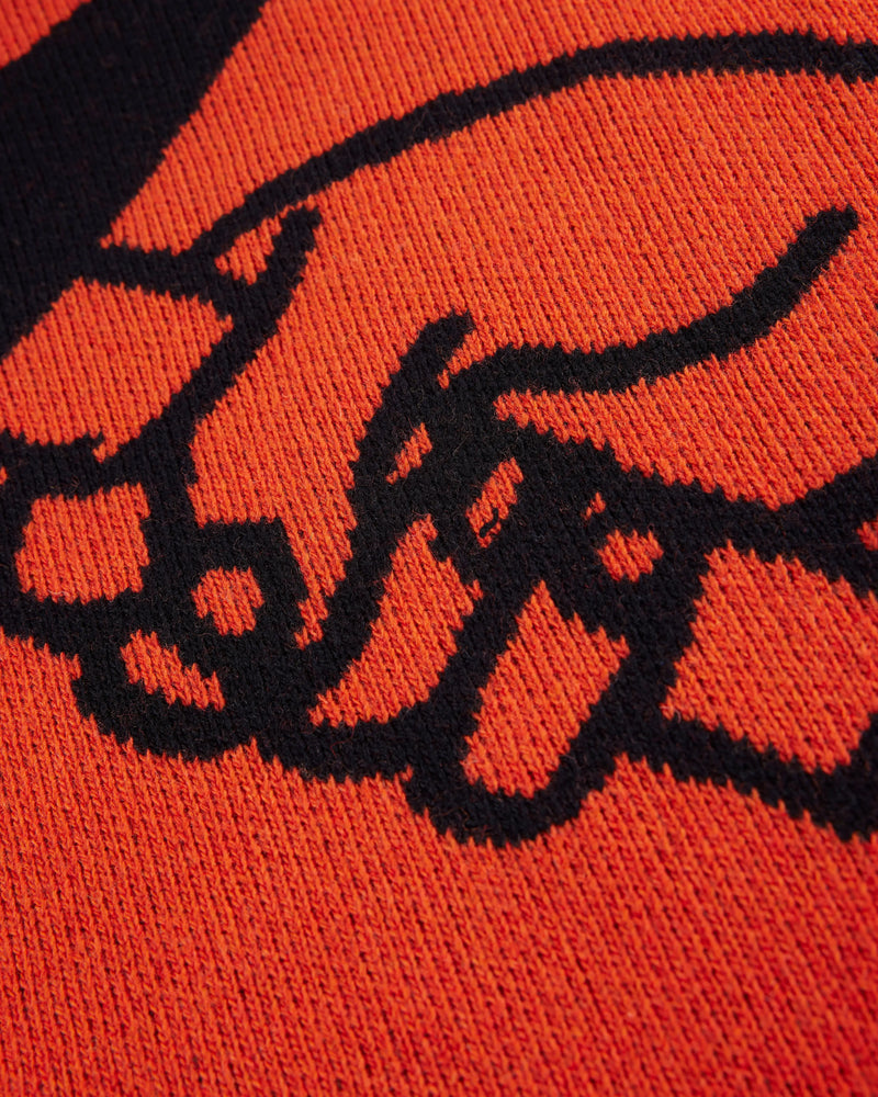 Patta x Carhartt Half-Zip Sweater (Safety Orange/Black) Patta x Carhartt