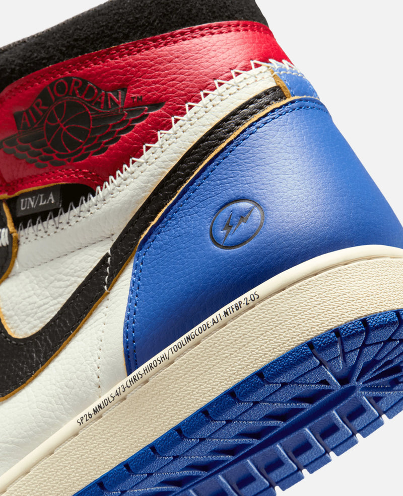 Air Jordan 1 Retro High OG x Union x Fragment (Black/White-Varsity Red-Sport Royal) Jordan