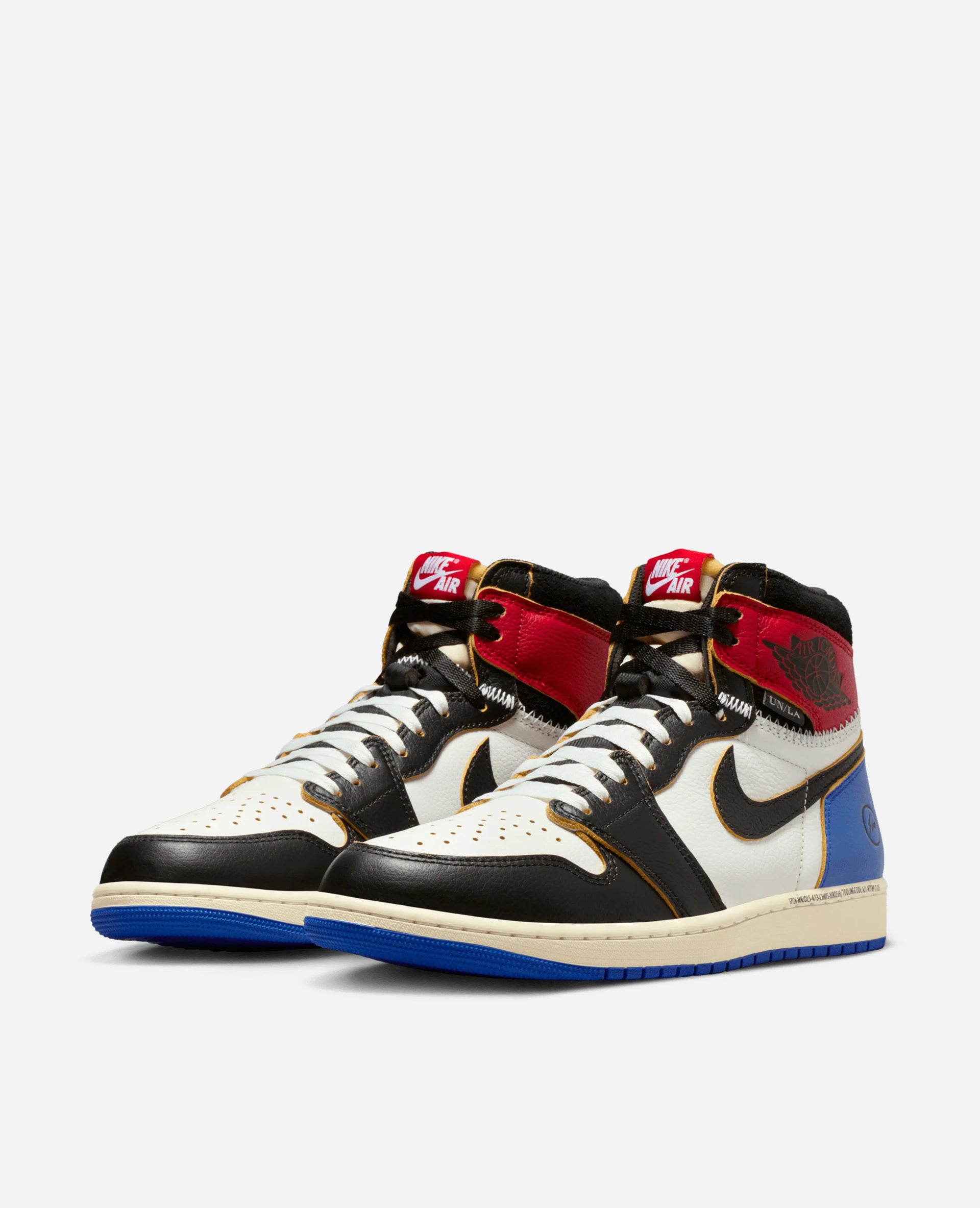 Air Jordan 1 Retro High OG x Union x Fragment (Black/White-Varsity Red-Sport Royal) Jordan