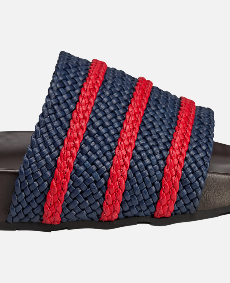 adidas Wales Bonner Adilette  (Night Indigo/Better Scarlet/Dark Brown) Adidas