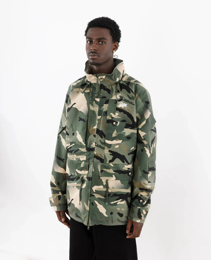 Patta Spray Camo Nylon Tactical Parka (Multi/Spray Camo) Patta