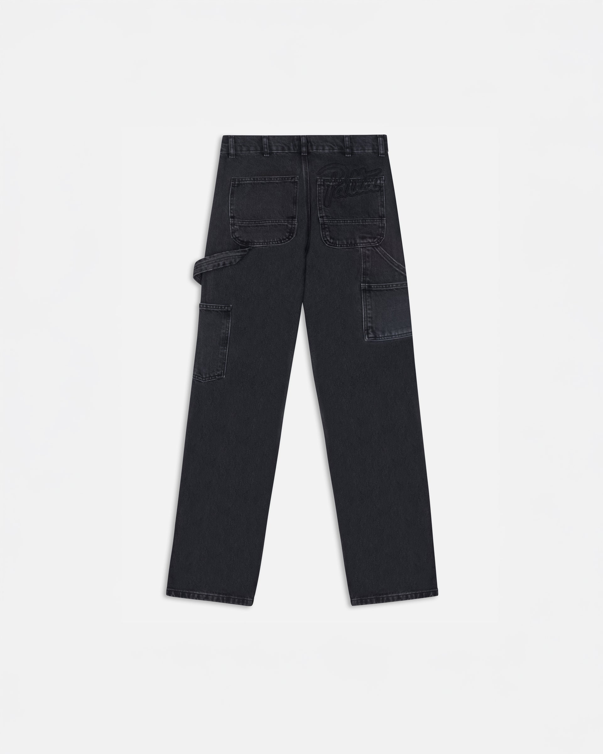 Patta Double Knee Denim Pants (Black Denim)