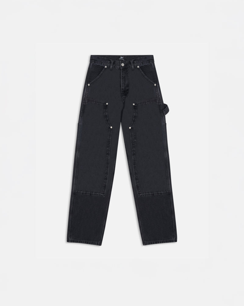 Patta Double Knee Denim Pants (Black Denim)