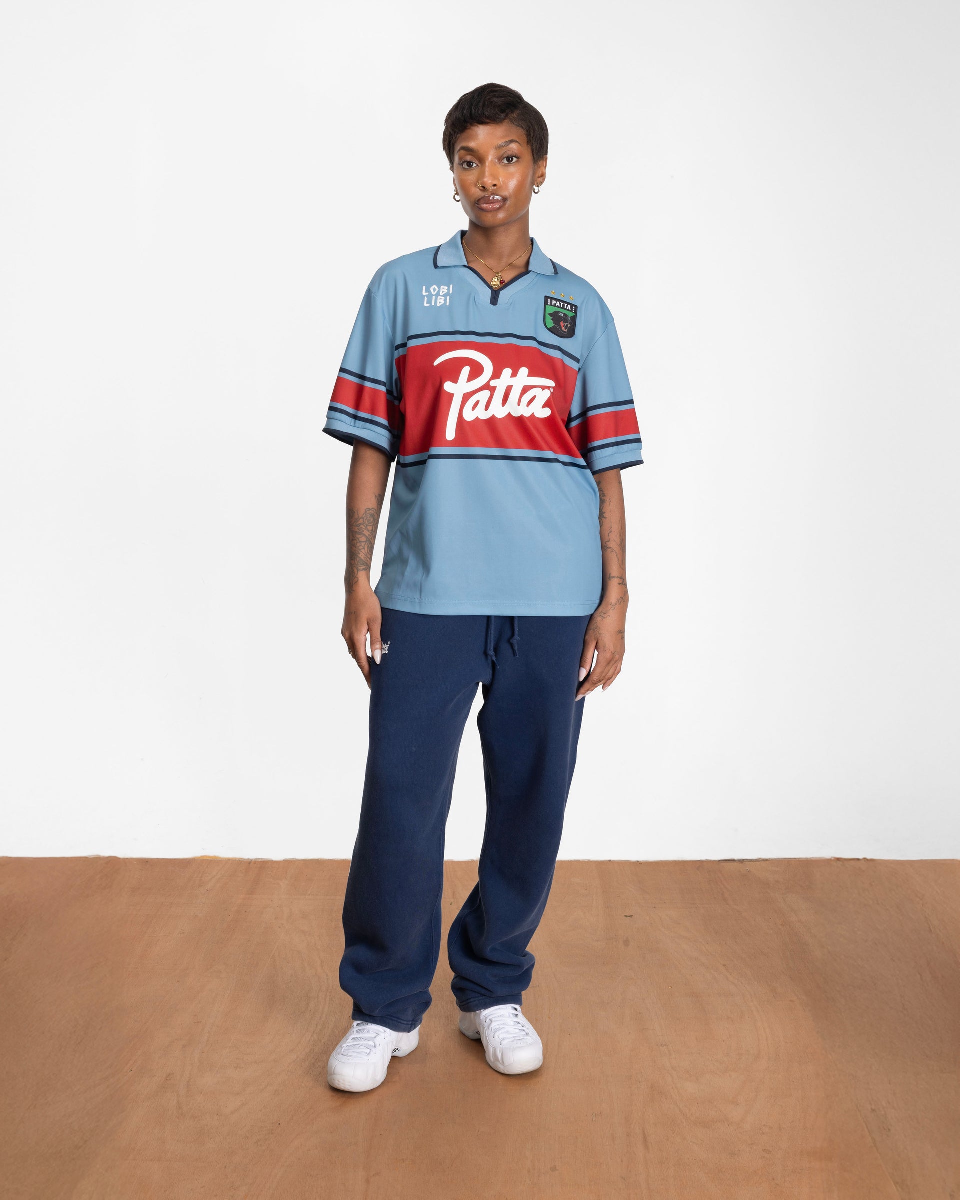 Patta Legacy Football Jersey (Faded Denim)