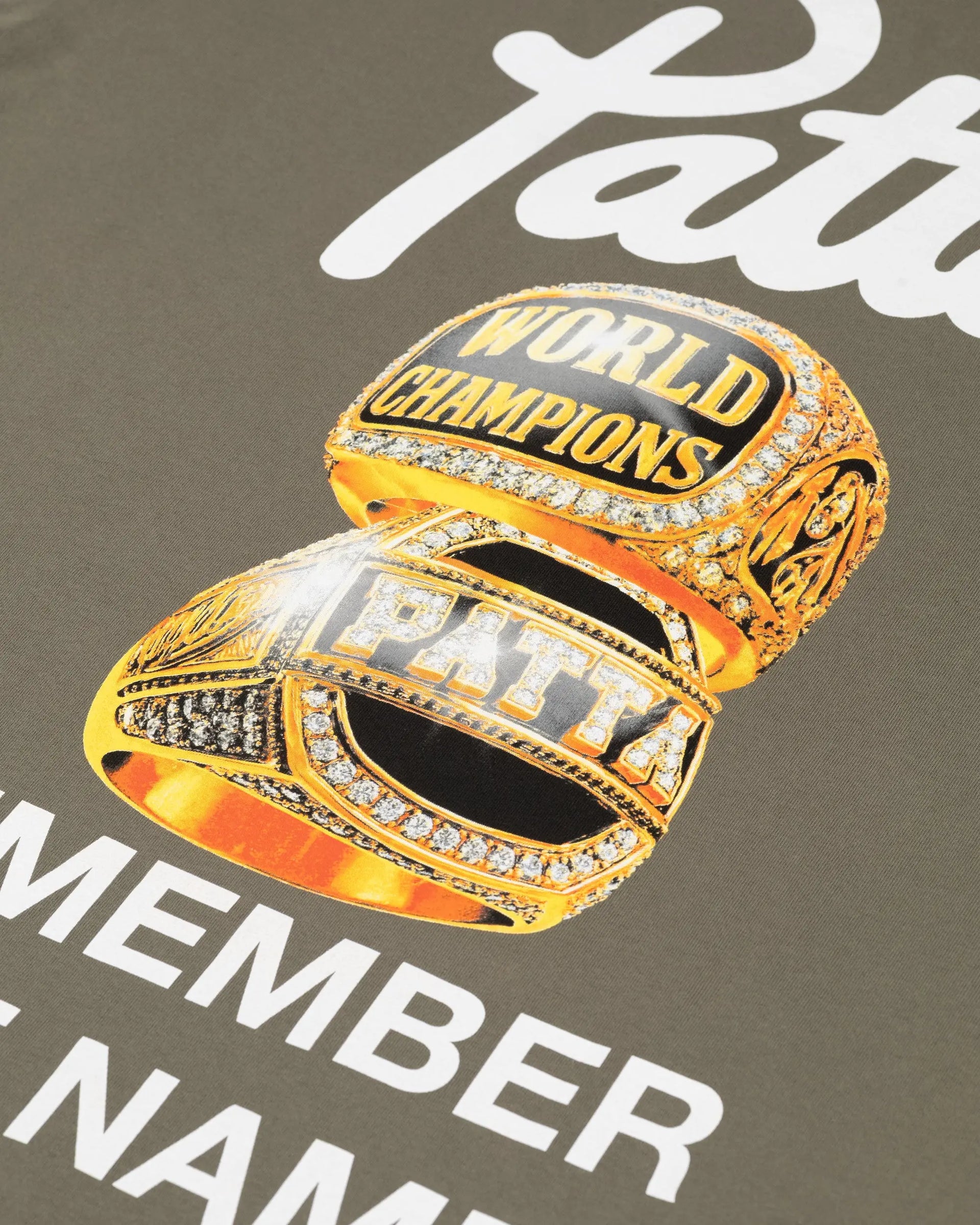 Patta Championship T-Shirt (Dusty Olive) Patta