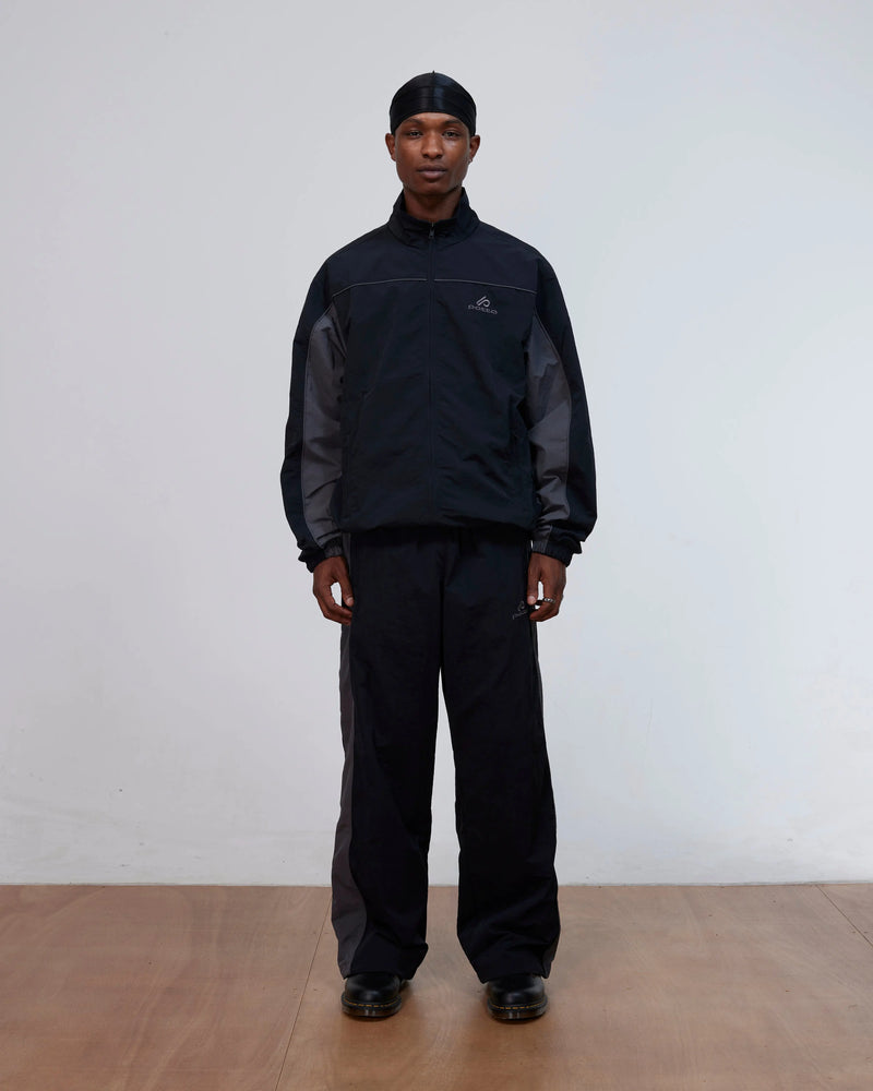 Patta Panelled Track Top (Black) Patta