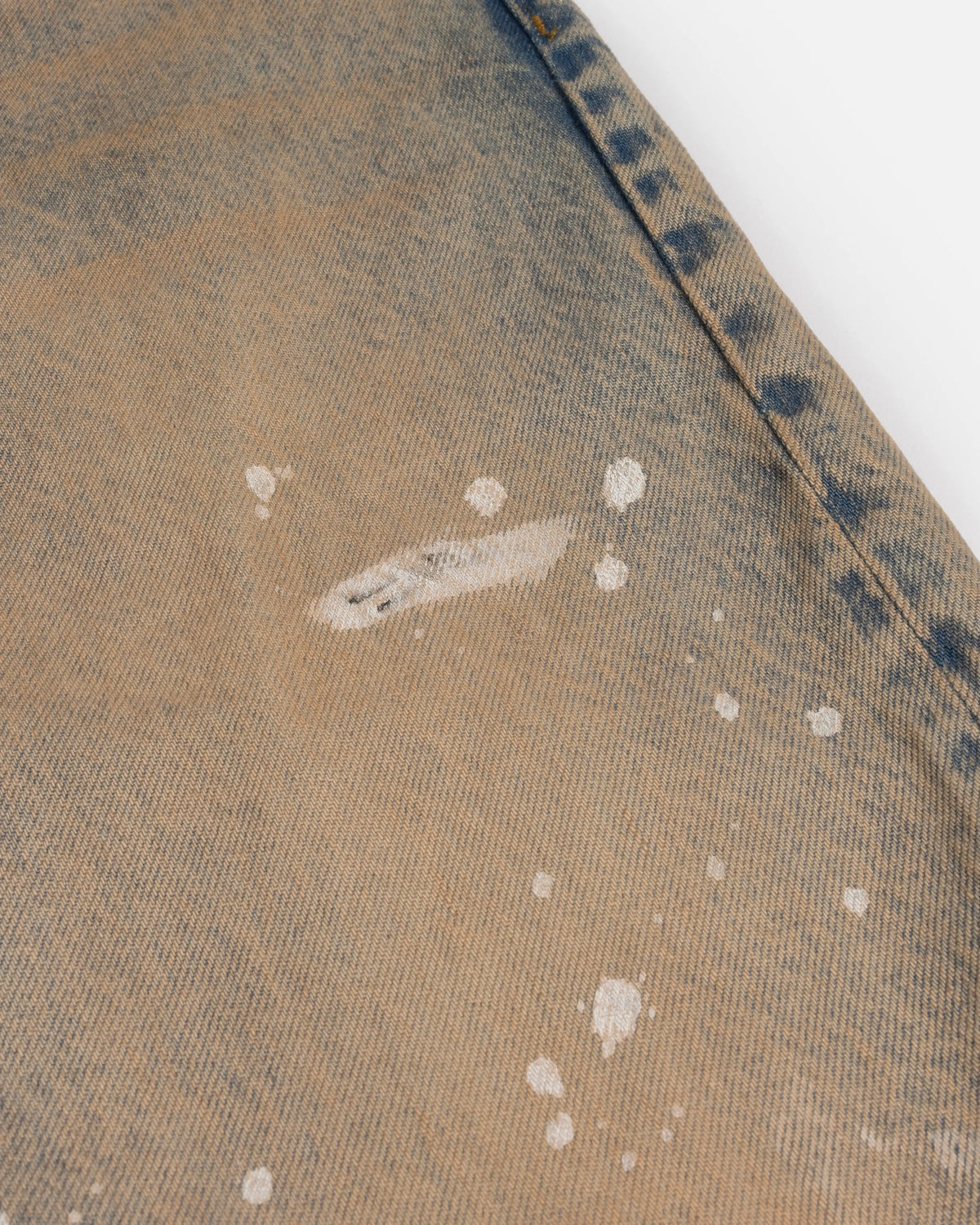 Patta Dirty Splatter Straight Leg Denim Pants (Sandwashed Light Blue Denim) Patta