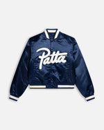 Patta Kids Satin Bomber Jacket (Black Iris) Patta