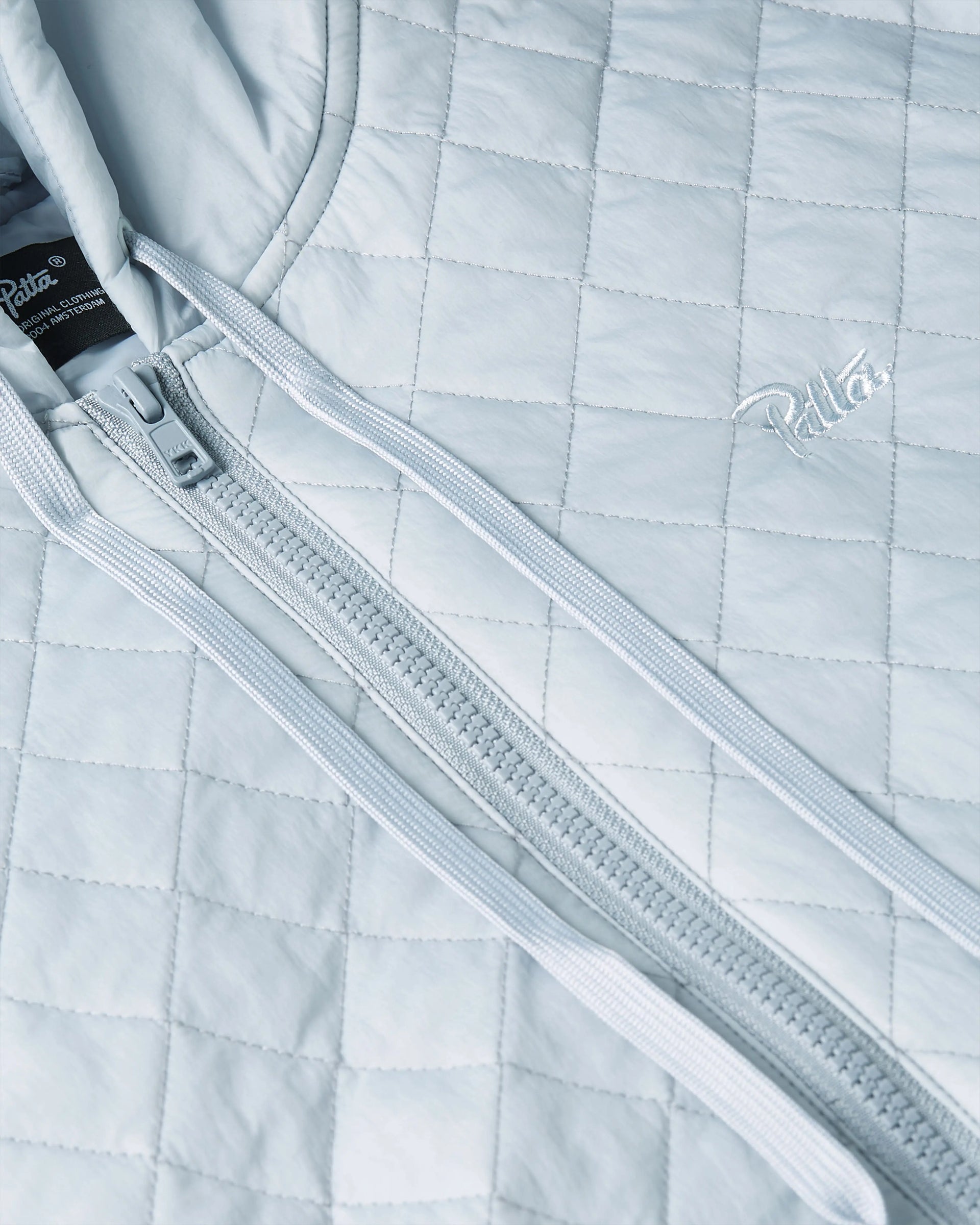 Patta Insulated Quilted Hooded Jacket (Gray Dawn) Patta