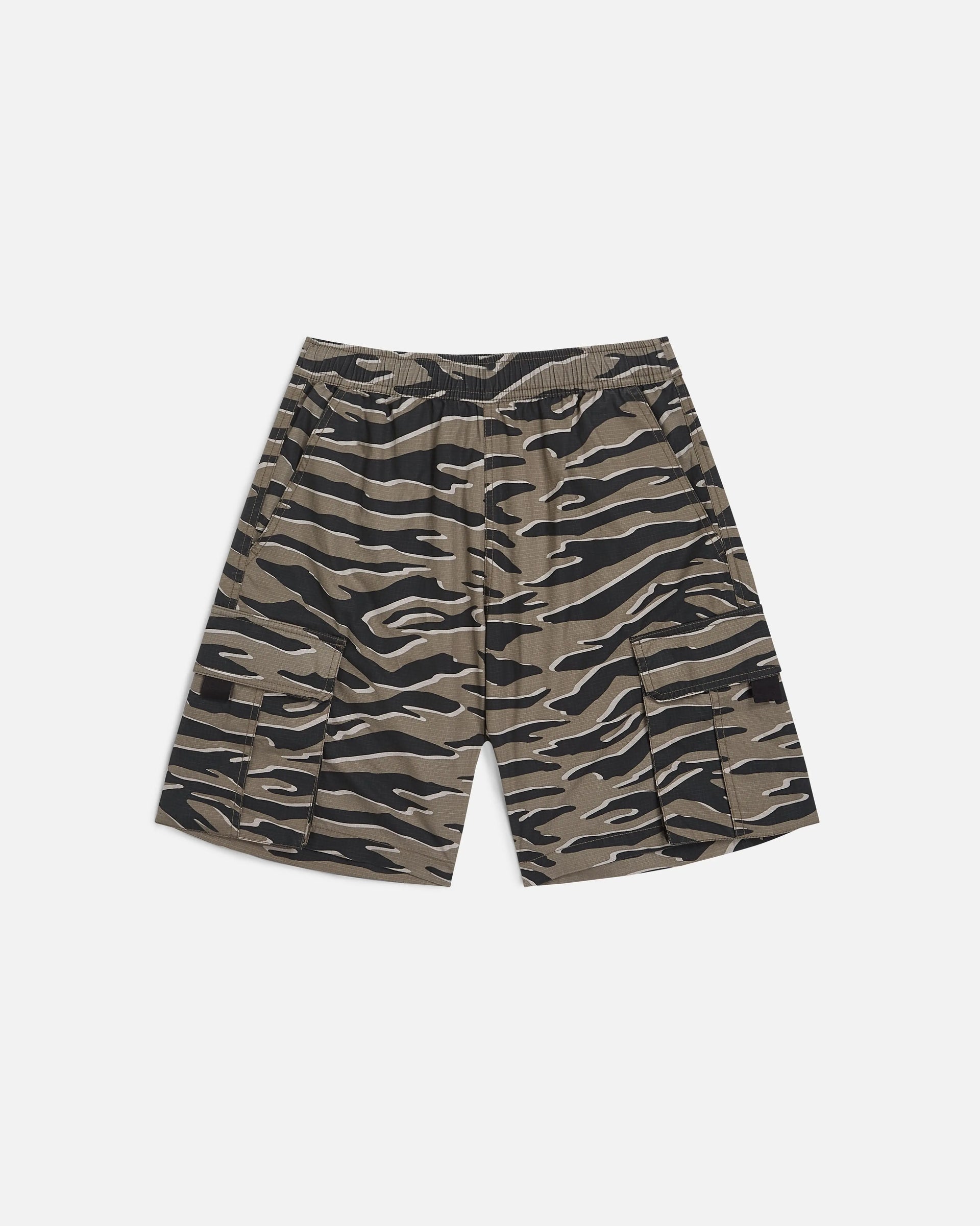 Patta Tiger Stripe Camo Cargo Ripstop Shorts (Multi) Patta