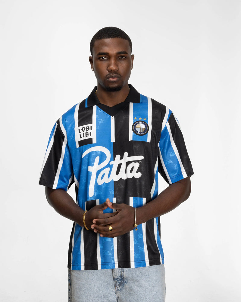 Patta Stripe Football Jersey (French Blue) Patta