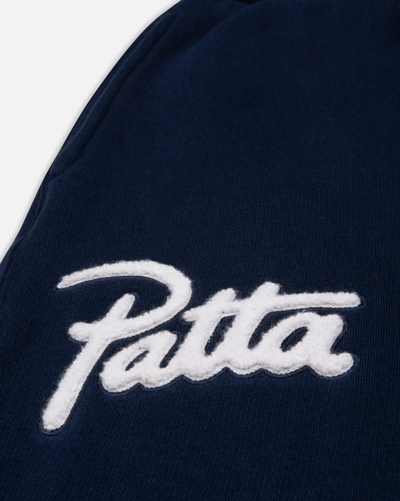 Patta Chenille Logo Jogging Pants (Black Iris) Patta