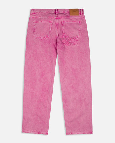 Patta Acid Wash Fuchsia Purple Denim Pants (Fuchsia Purple) Patta