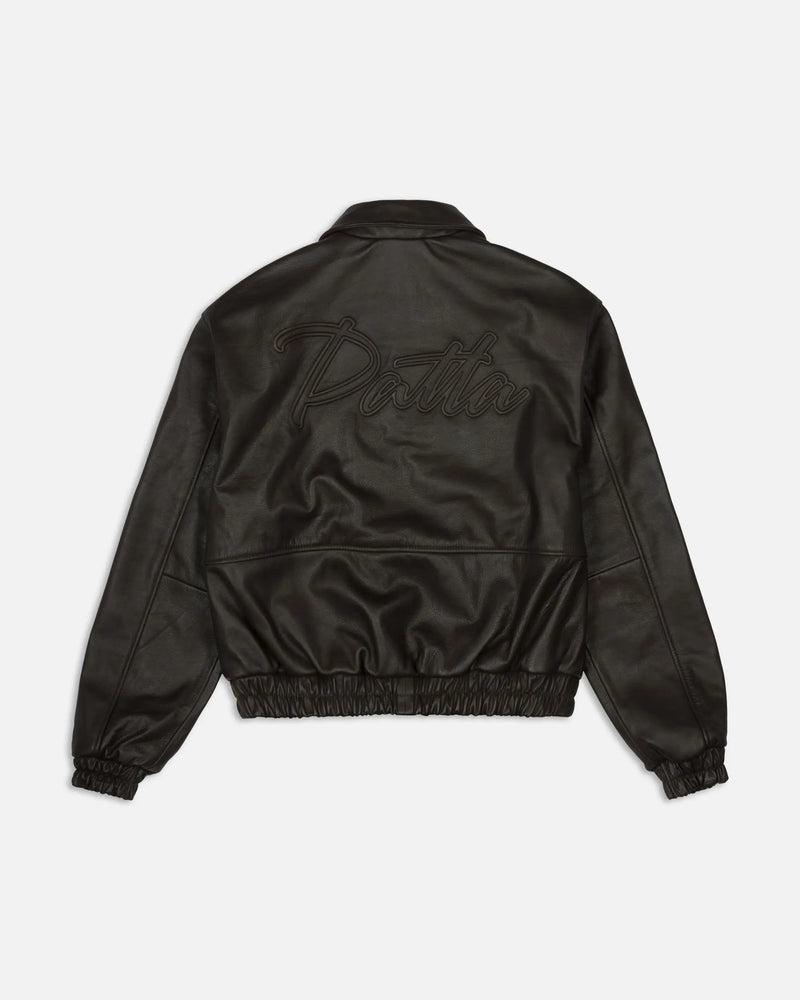 Patta Leather Bomber Jacket (Coffee Bean) Patta