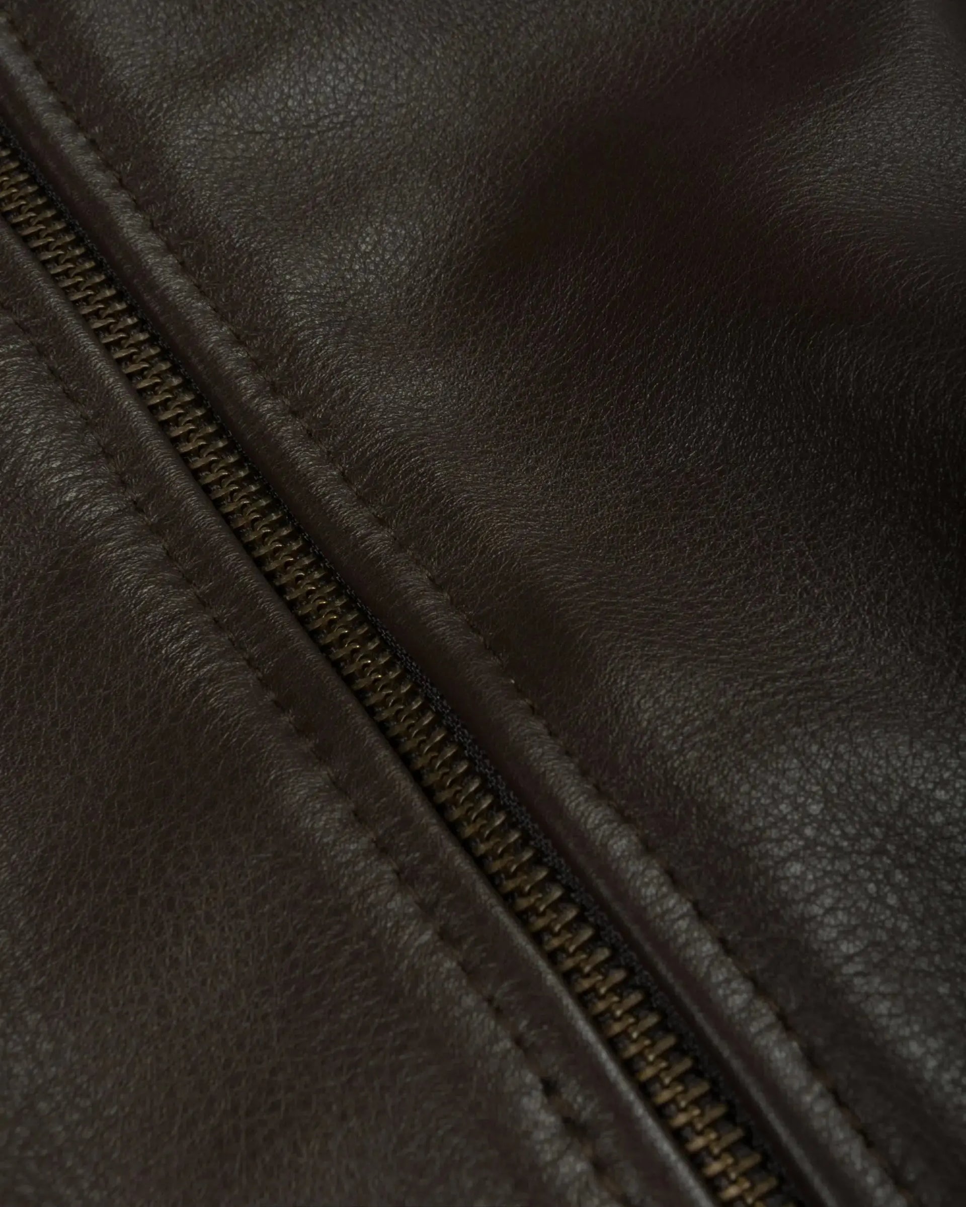 Patta Leather Bomber Jacket (Coffee Bean) Patta