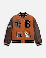 Patta x Beams 50th Anniversary Varsity Jacket (Potter's Clay) Patta