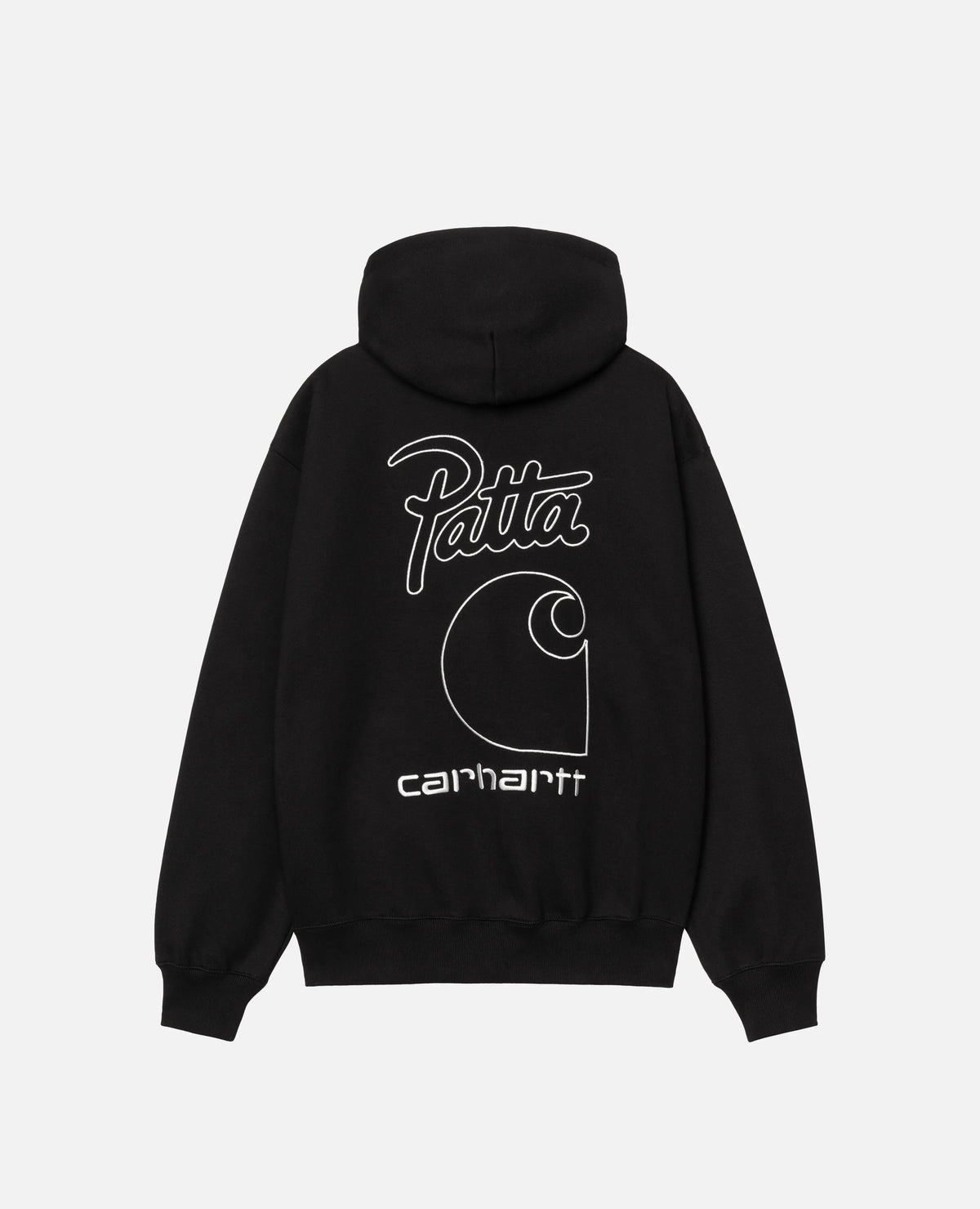 Patta x Carhartt Hooded Sweatshirt (Black) Patta x Carhartt
