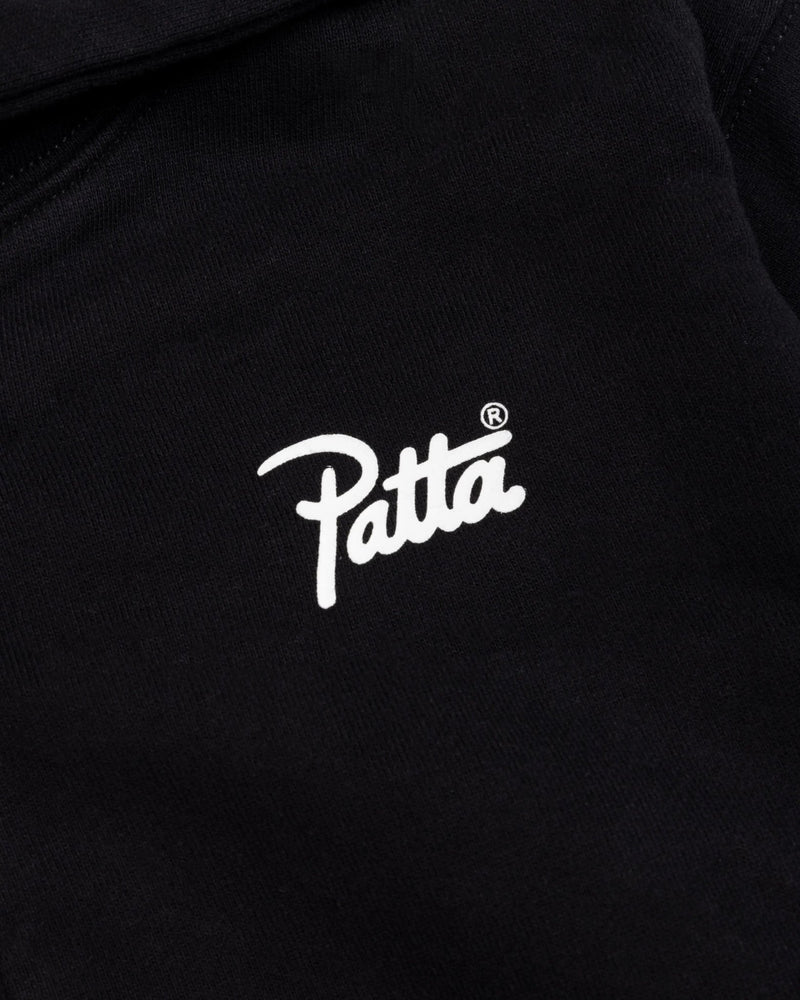 Patta Kids Zip - Up Hooded Sweater (Black) - Patta