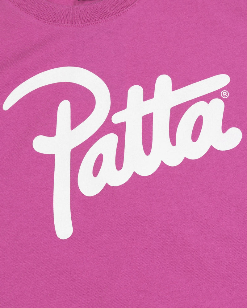 Patta Script Logo Kids T-Shirt (Fuchsia) - Patta
