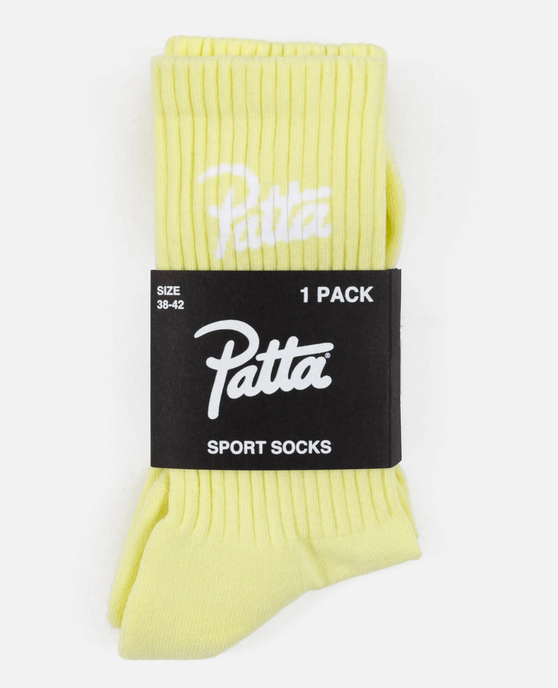 Patta Basic Sports Socks (Wax Yellow) Patta